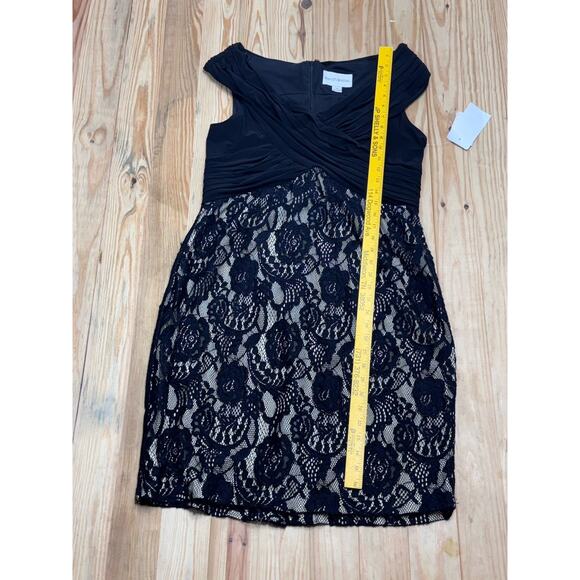 David's Bridal Sleeveless Black Lace Beaded Dress Size 16 - Picture 8 of 10